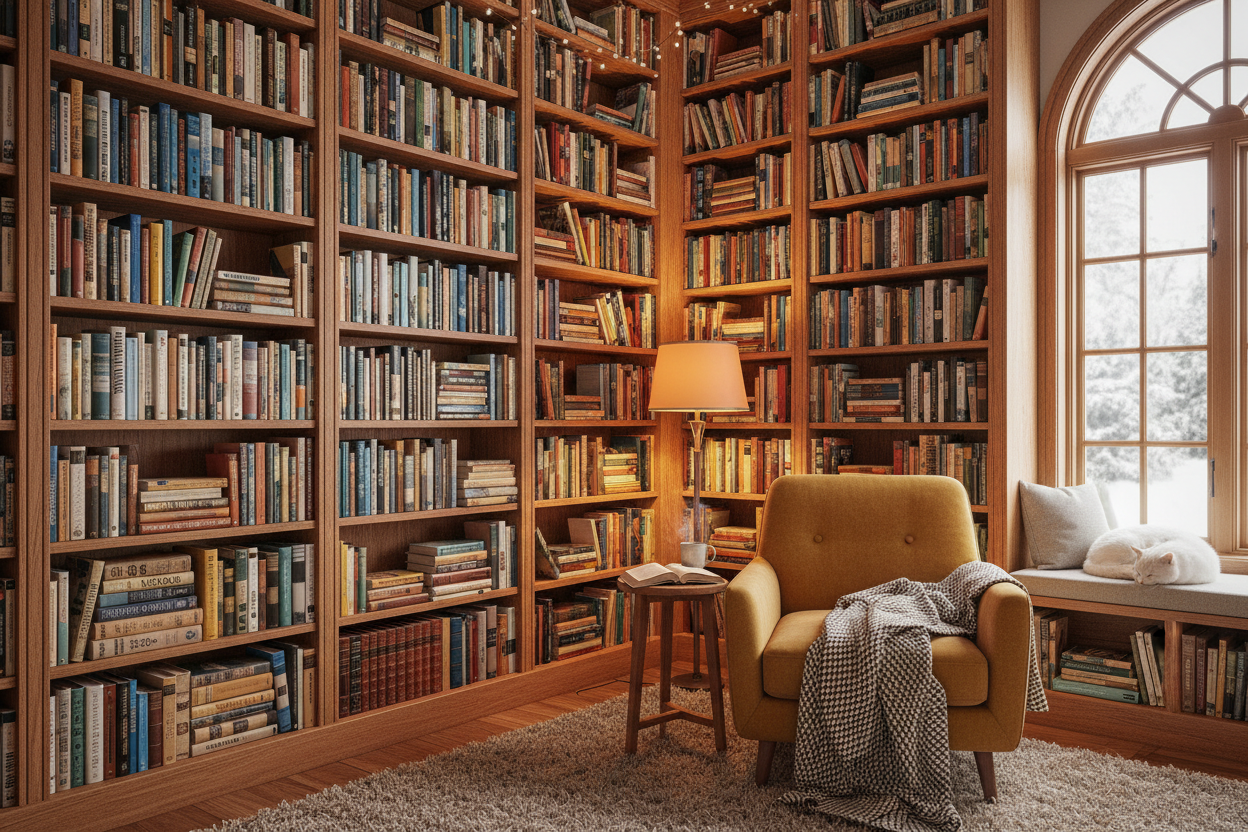 Bookshelf filled with books